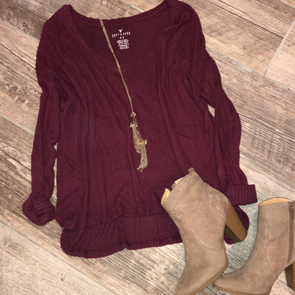 ⭐️ LAST CHANCE! AEO SOFT&SEXY RIBBED LONGSLEEVE ⭐️